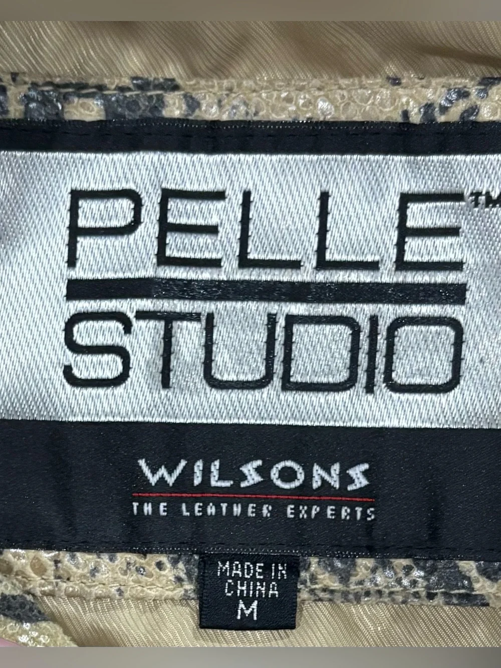 Pelle Studio by Wilsons Leather Python Snake Print Jacket Men’s Size M